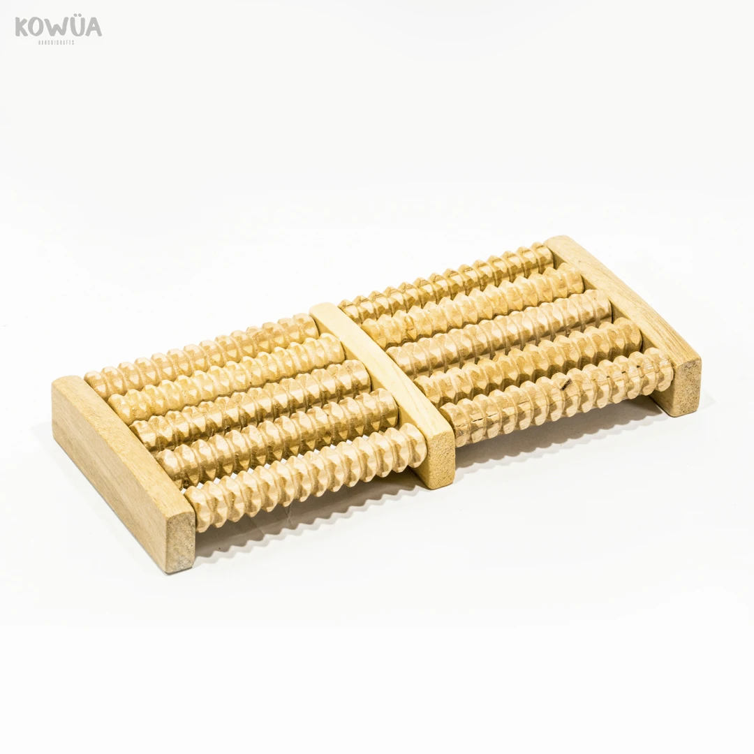 Body health care foot massager rolle, Massager wood to foot,	Wooden foot roller massage