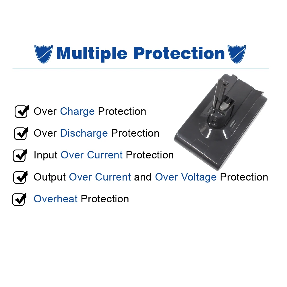 21.6V 3000mAh Made in Taiwan lithium battery pack for V8