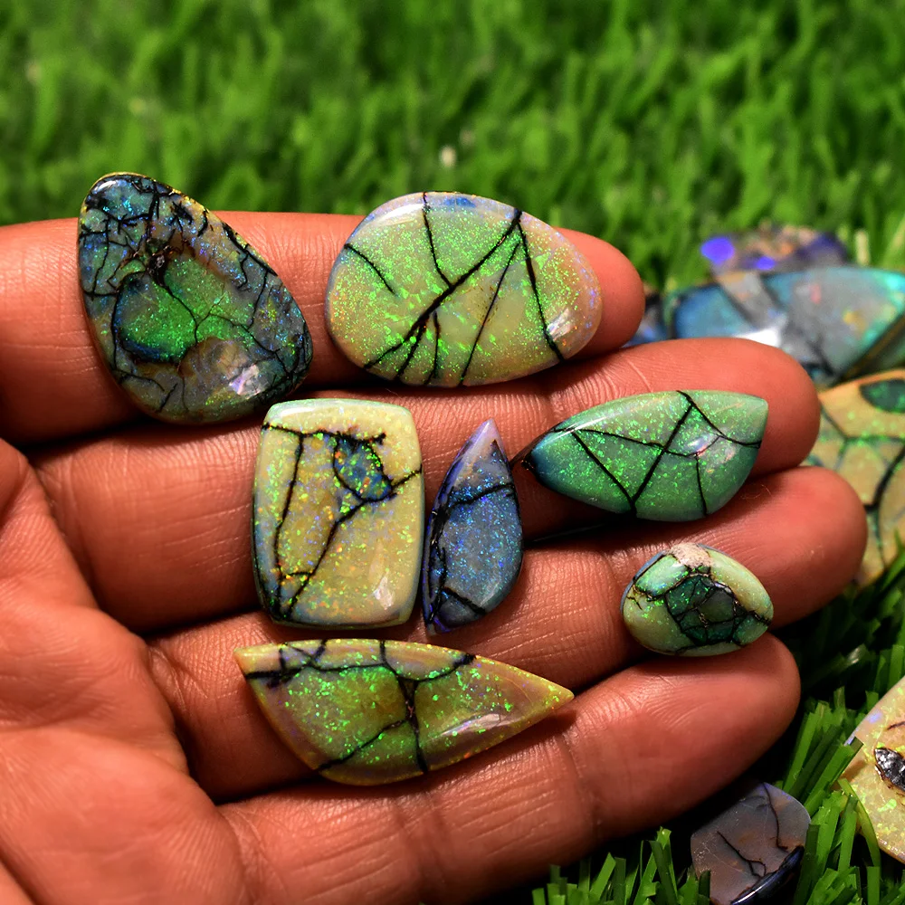 
Monarch Opal Gemstone Wholesale Lot Sterling Opal Cabochon Lab Created Opal Australia Monarch Bright 