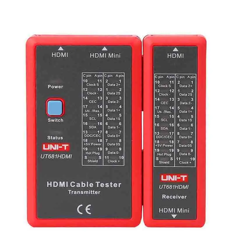 UNI-T UT681HDMI кабельный тестер может быть использован для быстрой проверки в том случае, если Ethernet/телефон/BNC/HDMI кабели проводят, защита от короткого замыкания