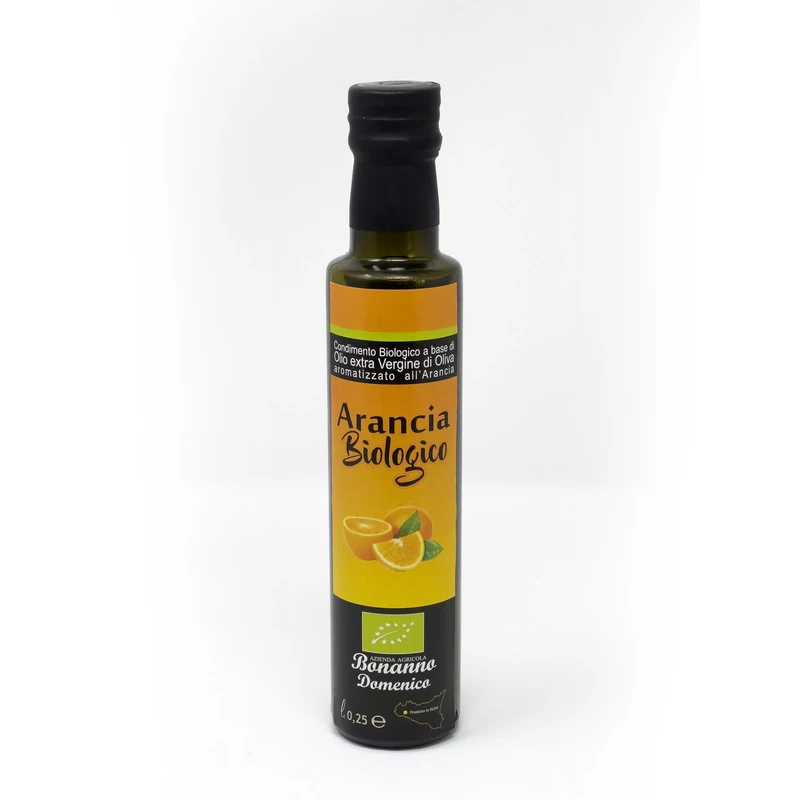Top Quality 100% Italian Organic Extra Virgin Olive Oil 0.25L flavored with premium quality natural orange for sale