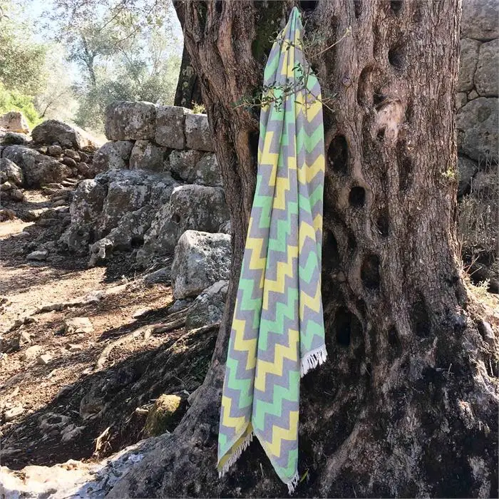 OYA HOME Peshtemal High Quality Organic Turkish Beach Towel 90 x 170 cm