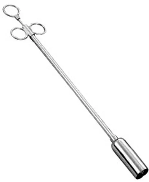 Bolus Gun Balling Gun Bolus Applicator Metal Bolus Gun with Rubber Cap 35 mm 38 mm veterinary instruments by UAMED SURGICAL