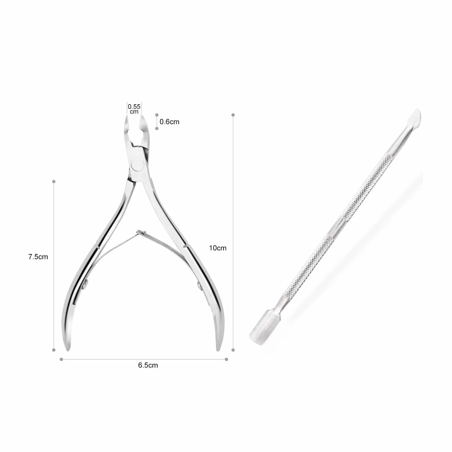 Nail Clipper Finger Toenail Trimmer Dead Skin Scissors Cuticle Remover Cutter Plier Manicure Tool Cuticle Pusher