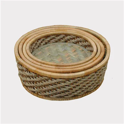 wicker bag/willow basket with handle high qualtity gift picnic basket with handle handicraft