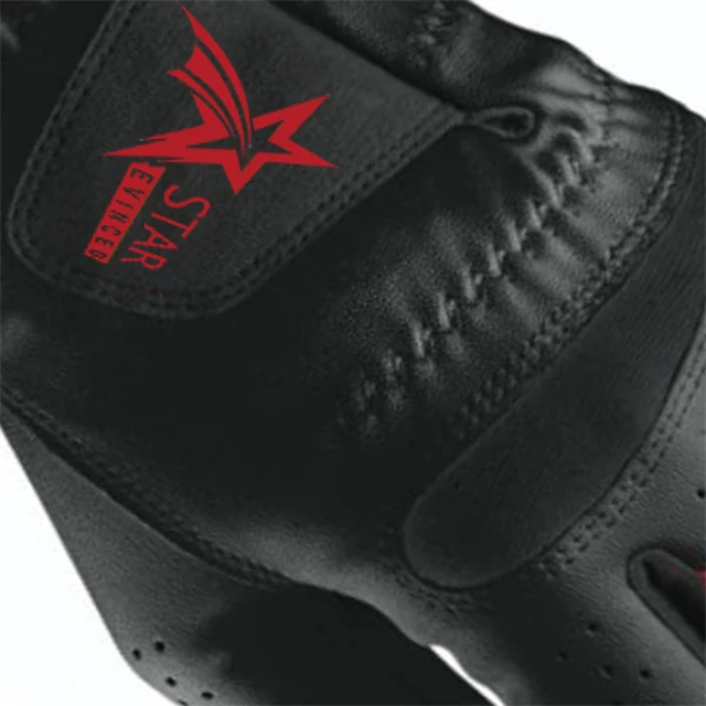 Custom Golf Glove Left Hand Right Hand Micro Soft Fiber Breathable Non-Slip Golf Gloves Men Color Black Sports Gloves