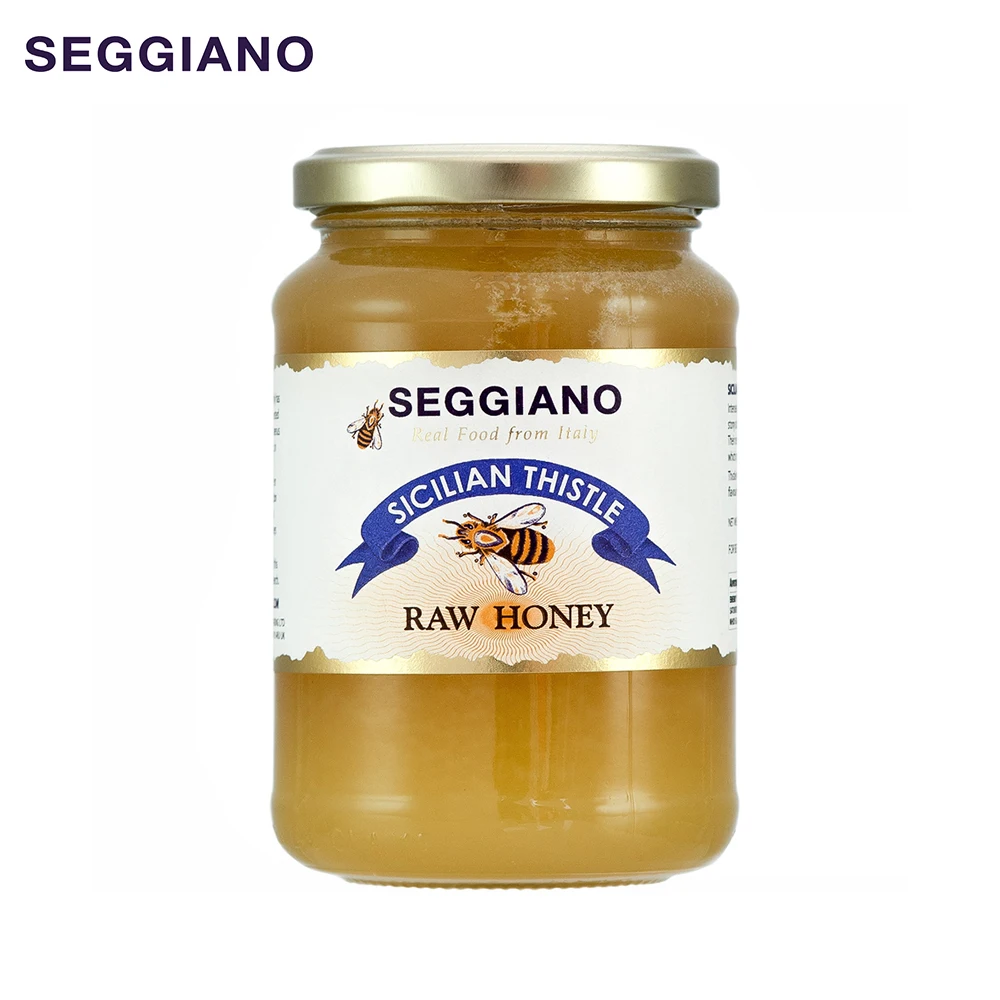 Premium Quality 100% Pure Organic Natural Seggiano Sicilian Thistle Raw Honey 500g