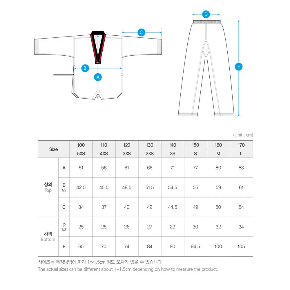 100% Polyester Martial Arts Uniform Custom TKD Tae Kwon Do Dobok / Martial Arts Uniforms