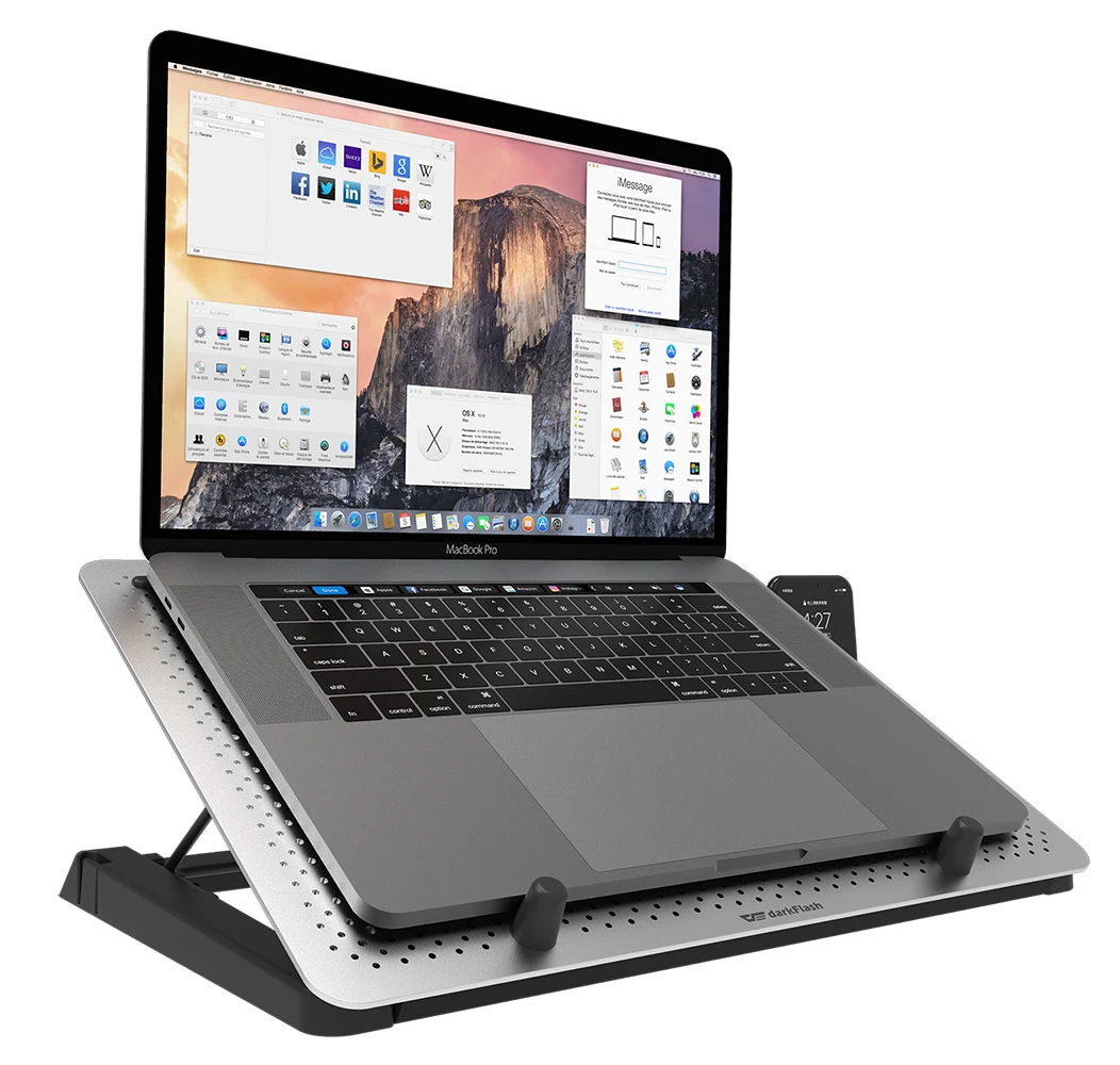  Darkflash ноутбук кулер pad-G100 алюминий + абс-пластика для детей возрастом от 12 ~ 17 дюймов