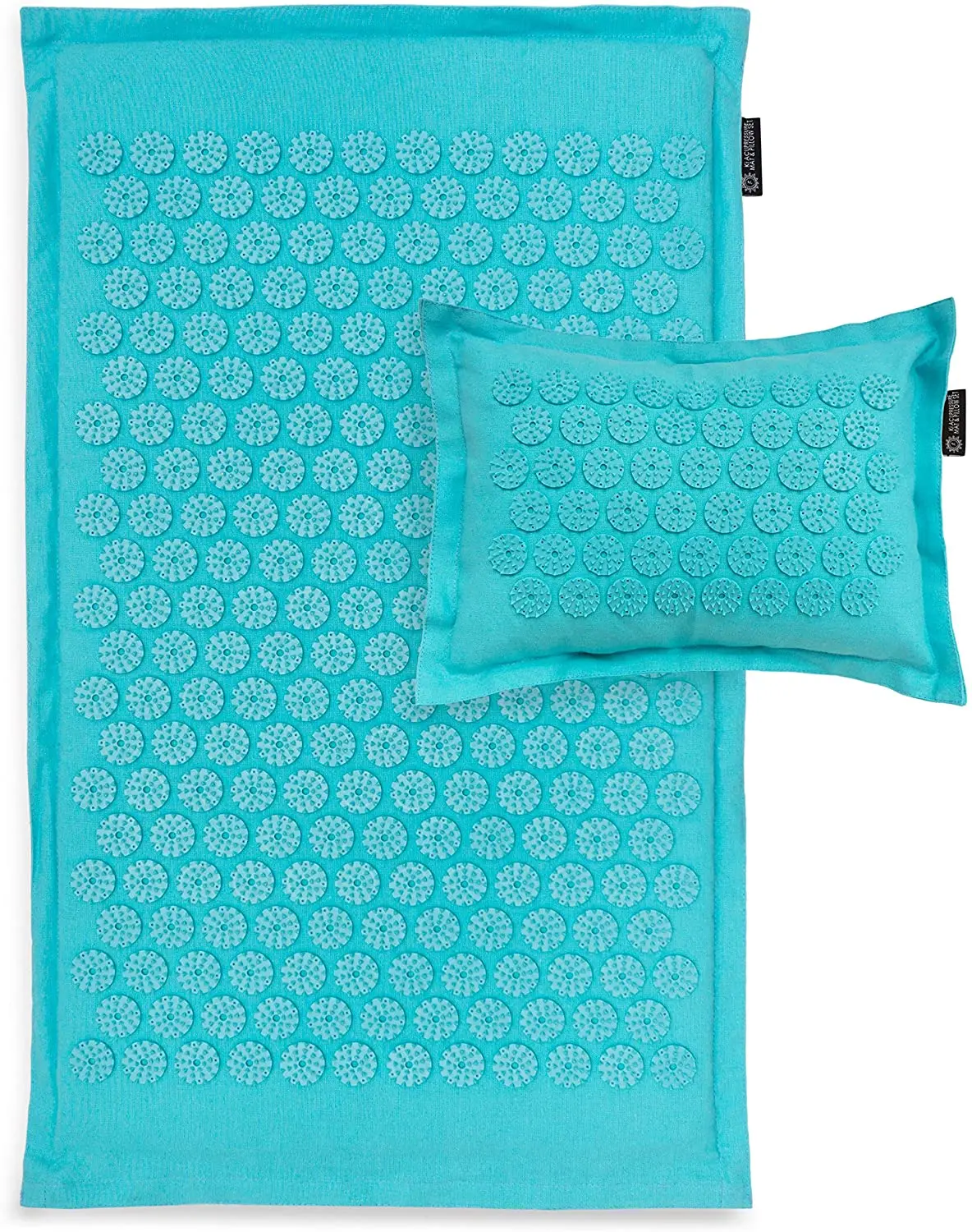 Natural Organic Coconut Acupressure Mat Large Size Foot Massage Spike Mat Yoga Accessories