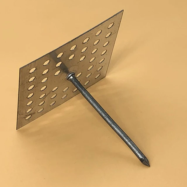 Glass Wool Insulation Spindle Pin 50MM Base For Soundproof Fabrics