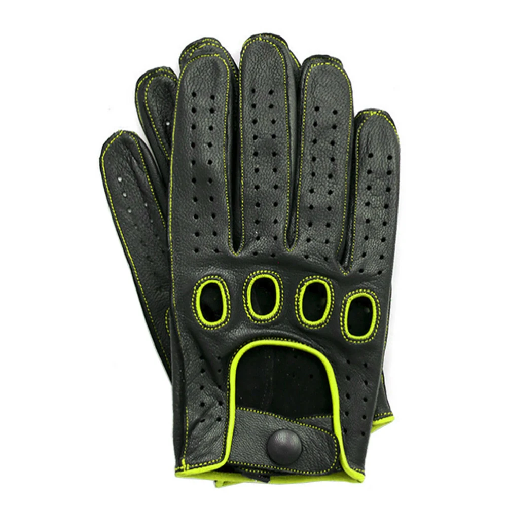 
Customized Design Men Leather Driving Gloves Car Driving 
