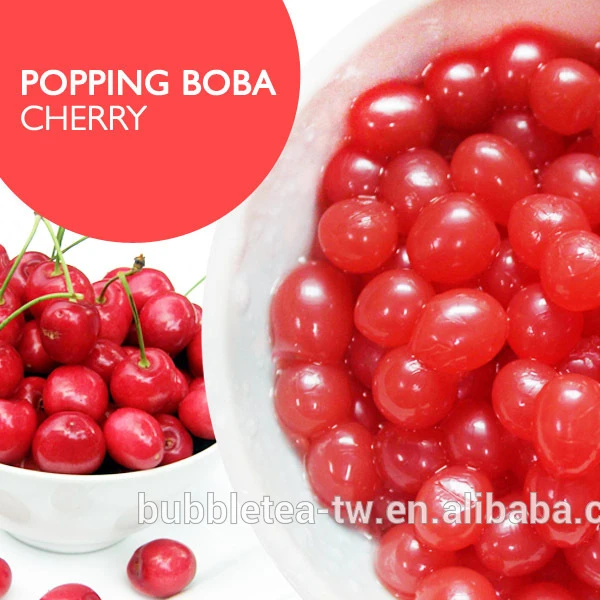
2021 TAIWAN BEST QUALITY CHERRY POPPING BOBA JUICE BALL BUBBLE TEA TOPPING 