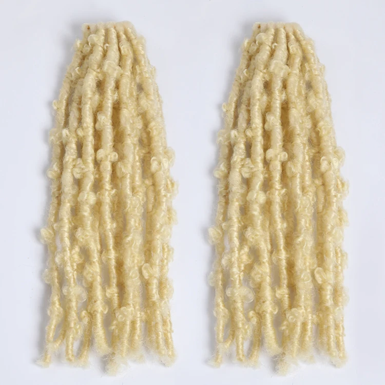 Long Distressed Butterfly Locs braids for african hair New Faux locs Soft dread locks