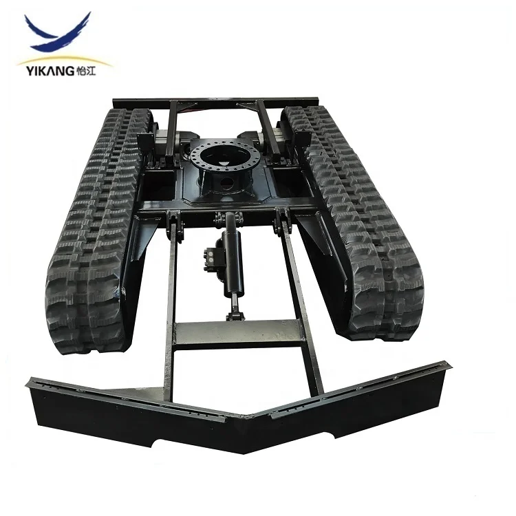 Crawler construction machinery  rubber track system undercarriage for drilling rig crusher excavator