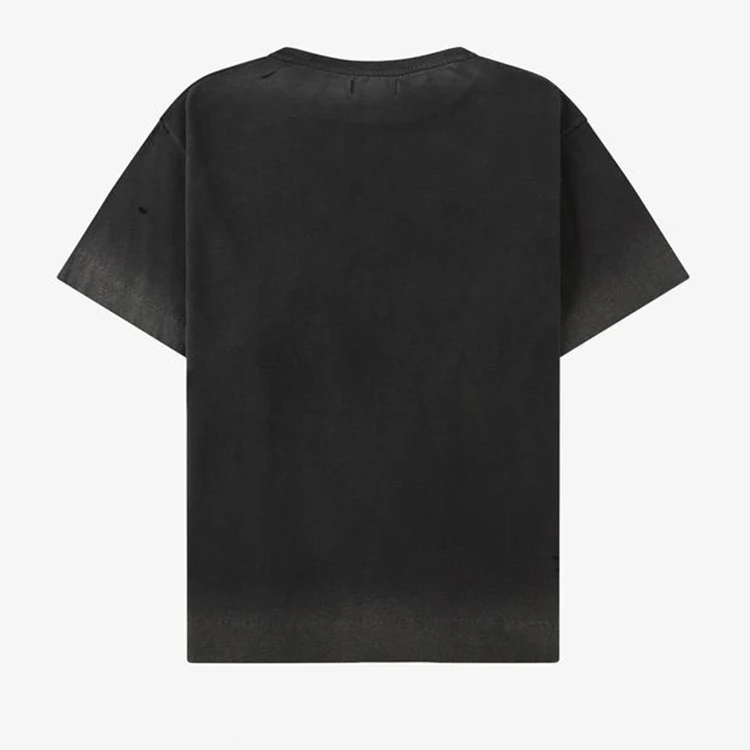 Wholesale Acid Wash Tshirt Street wear hip hop stone t shirts logo customize oversize vintage t-shirt casual wear shirts