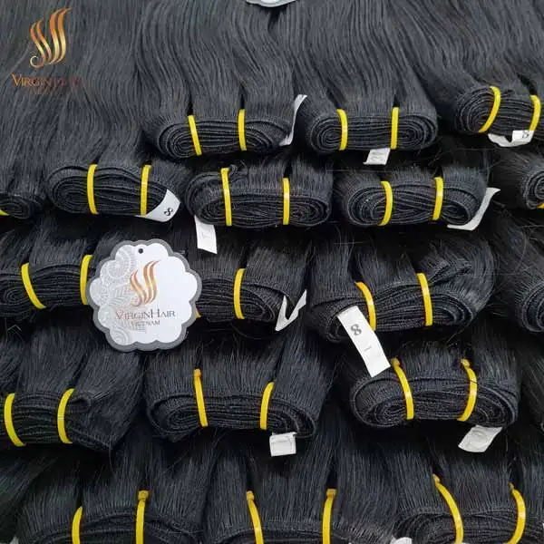 [Wholesale Price Raw Hair] 100% Vietnamese Raw Hair Super Double Drawn Very Full End Can Be Bleach To 613 And All Colors