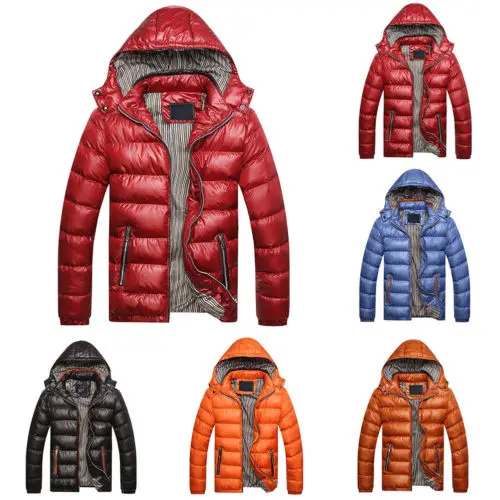 Puffer Jackets Cold Weather Winter Hooded Bubble Puffer Coat Men Down Custom Jackets