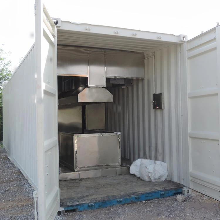 220V 50HZ Electrical Diesel Crematorium Machine Container Type Burn Human Body Cremation Furnace with CE ISO Certificate 2021