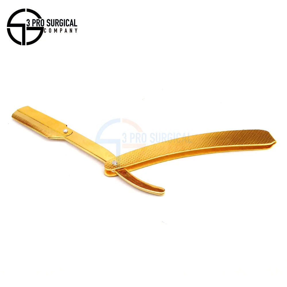 Premium Quality Shaving Razors Full Gold with Texture Handle