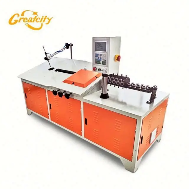 Factory hot sale 2d cnc 2-6mm stirrup/iron/steel/metal wire forming machine 206