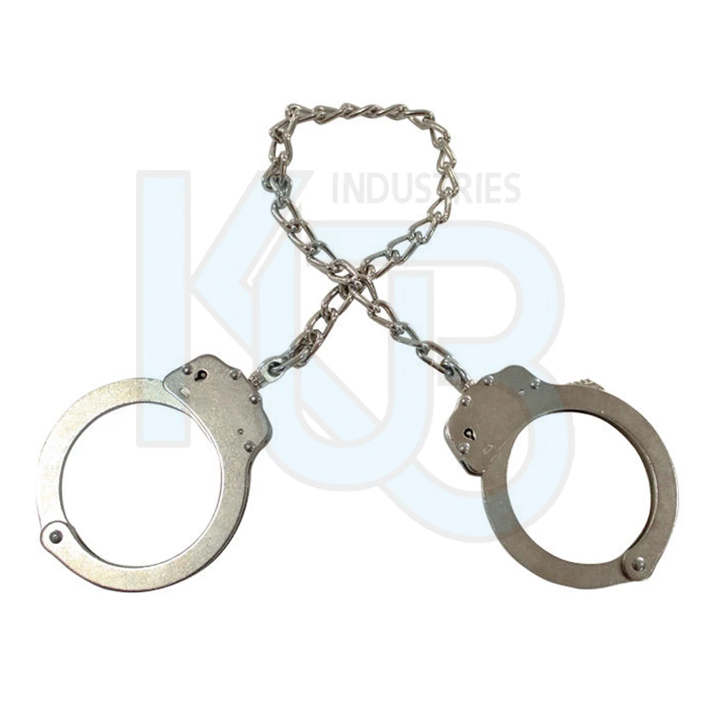 
High Quality Carbon Steel Police Handcuffs Folding Metal Handcuffs 