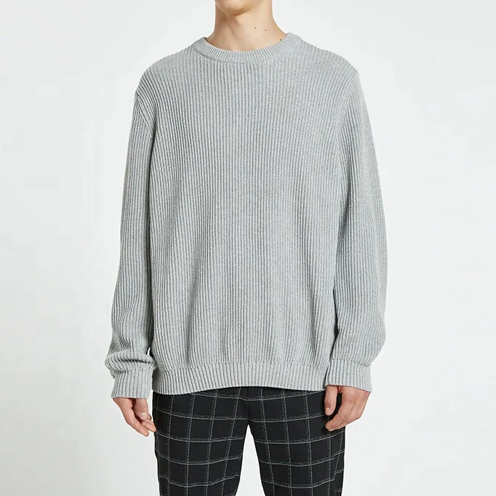 Sweaters Knitted Men Cotton Polyester Crew Sweater Thick Crew Neck Casual Sweaters Mens Standard Wool Breathable Pullover