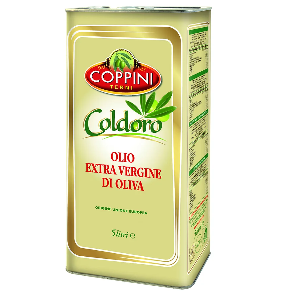 Extra virgin olive oil EU origin COPPINI COLDORO  5 L Tin