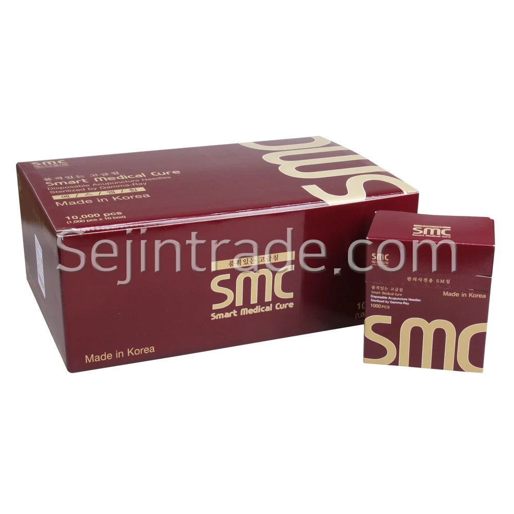 
Traditional High Quality Korea Best Price Stainless Steel Handle Acupuncture Needles With Tube SMC Pouch Package (1,000 PCS/BOX) 