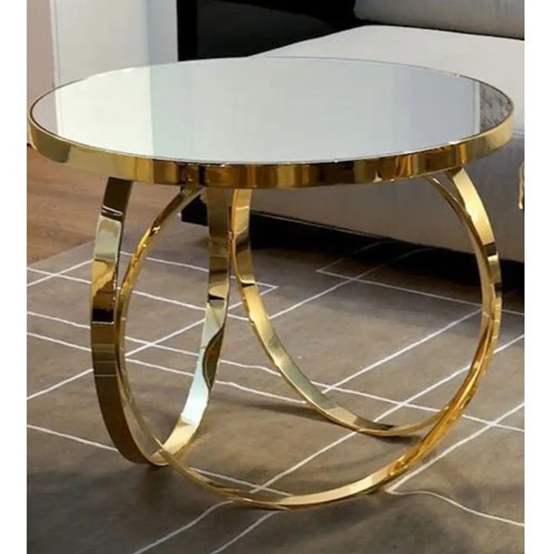 Modern Round Living Room Tables with Glass Top
