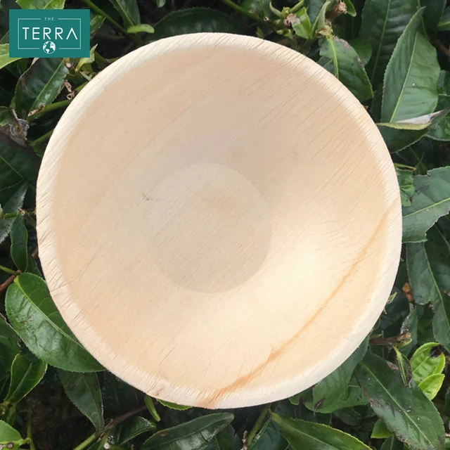 Home Garden Vietnam Tabletop Kitchen 12 cm x 4 cm Disposable Tableware Areca leaf Round Food Bowl 12 With None Accessories