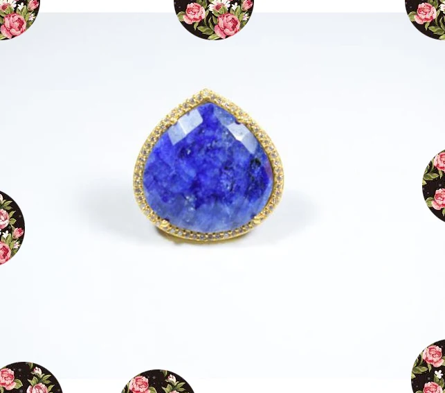 Latest Arrival Pink Hydro Quartz Octagon Faceted Gemstone Ring 15 mm In Size 925 Silver Gold Plated Bezel Set Ring Gift For Boy