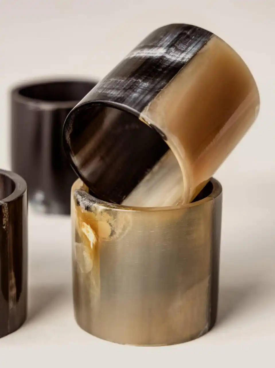 Высококачественное кольцо для салфеток из натурального рога буйвола свадебного украшения