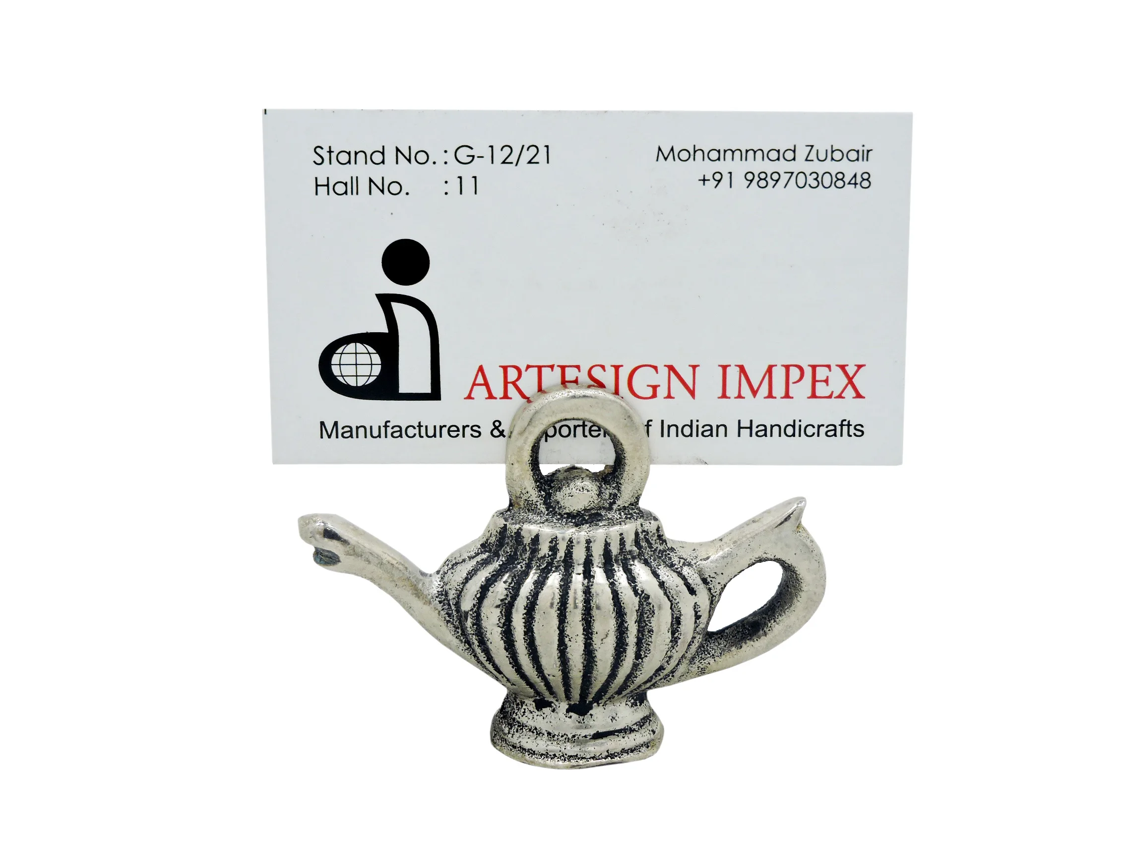 Держатель для карт со звездами из алюминия металла с никелевым покрытием серебристого цвета