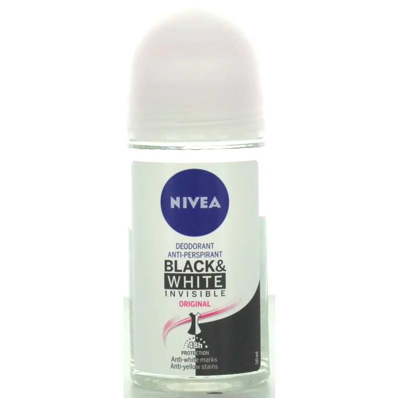  NIVEA DEO ROLL ON INVISIBLE 48H черный и белый 50