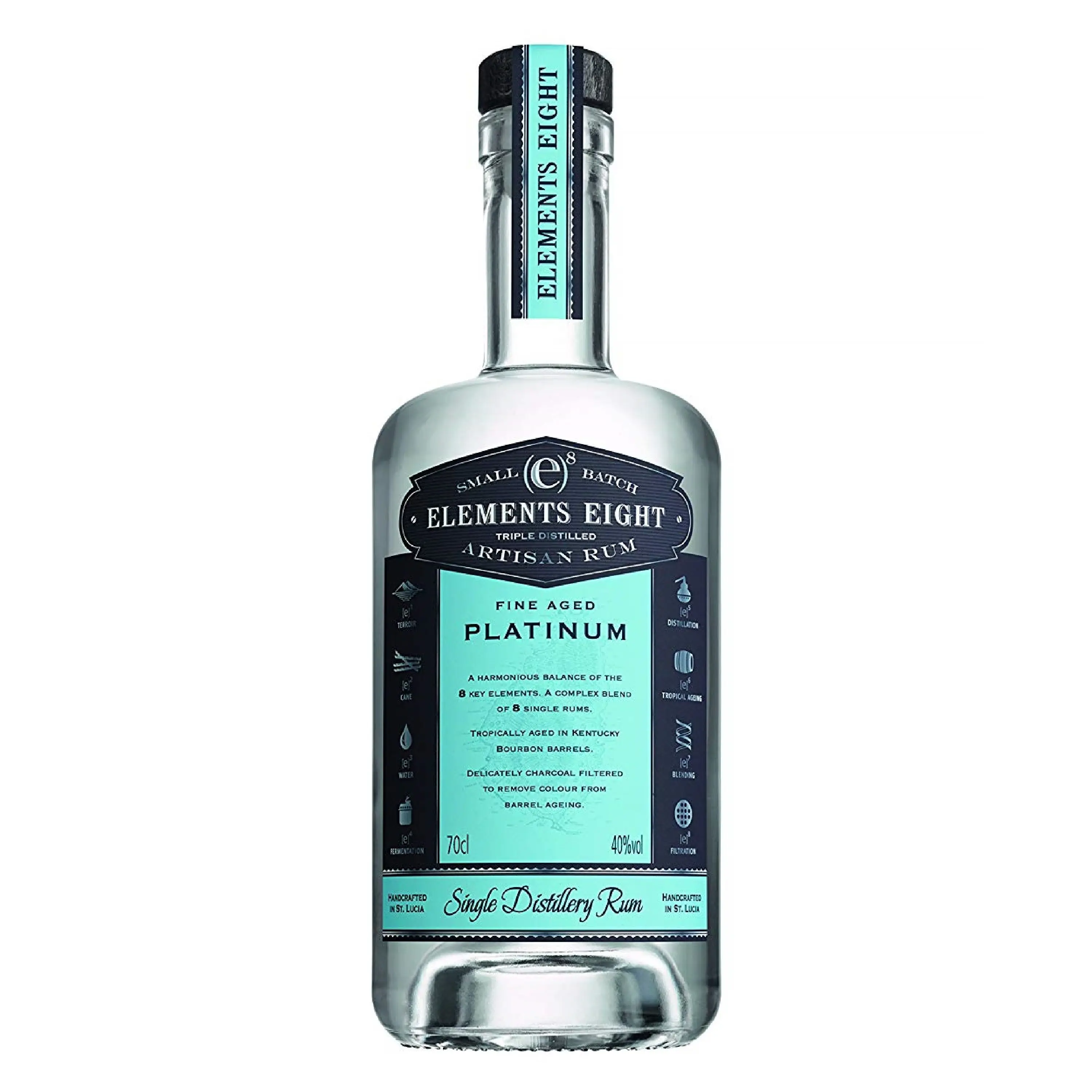 
Ron Elements 8 Platinum 0,70 Litros 40% (R) 0.70 L. 