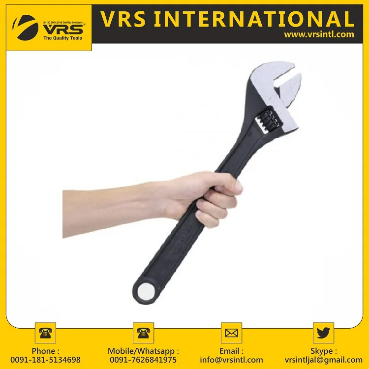 Heavy Duty Adjustable Wrench (Drop Forged) available in Various Sizes with Customized Logo at Reasonable Price in India