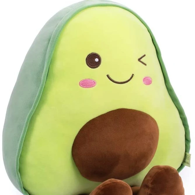 YIWU ALLSHINE 2022 New Hot High Quality Stuffed  plush baby toy stuffed Plush Avocado Fruit  toys
