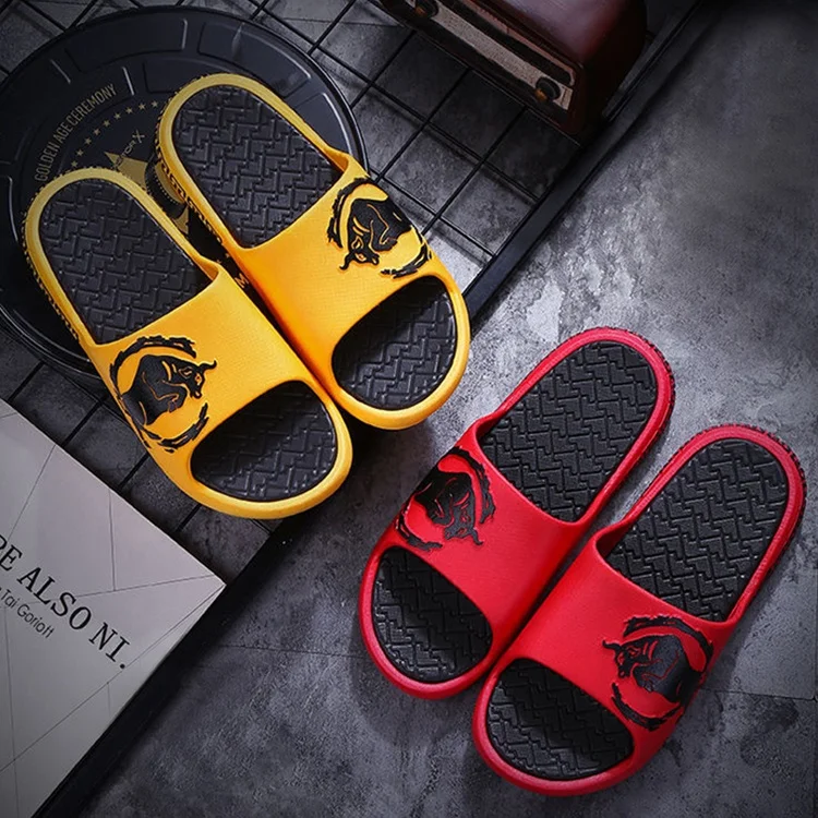 
Indoor Slippers Soft PVC Summer Shoes Woman Men Home Sandals Anti-slip Female Lovers Massage Bathroom Slipper 
