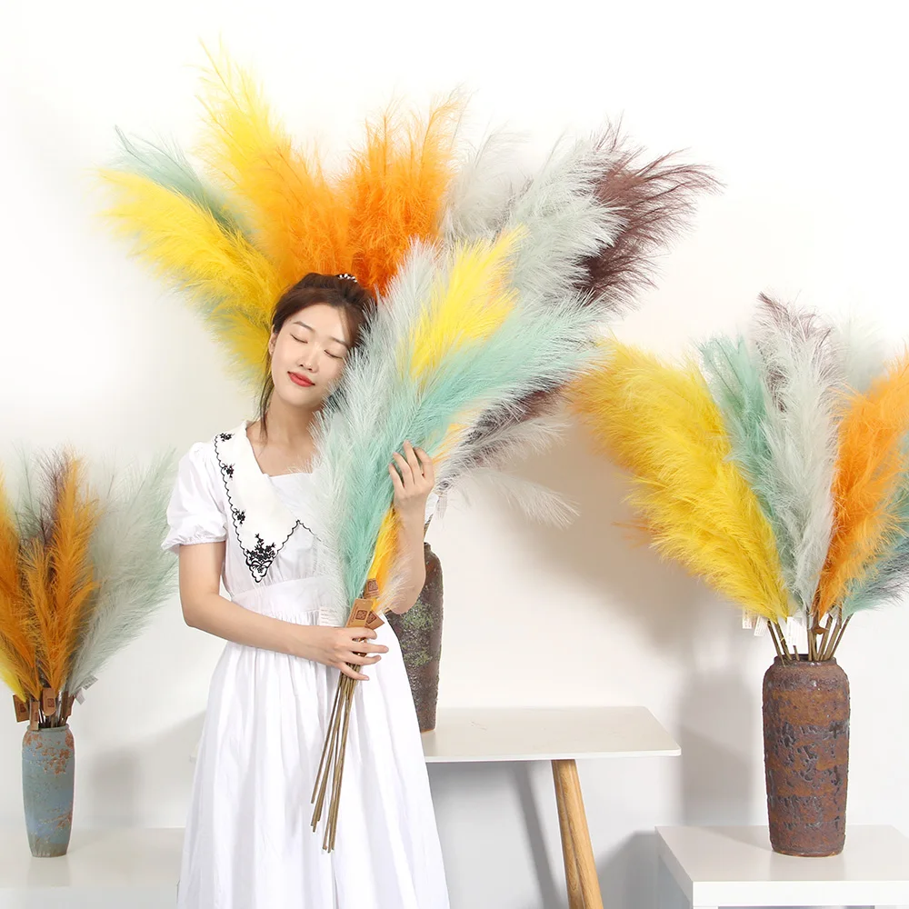 Wedding Party Decorations Artificial Faux Customized Size and Color Pampas New Design
