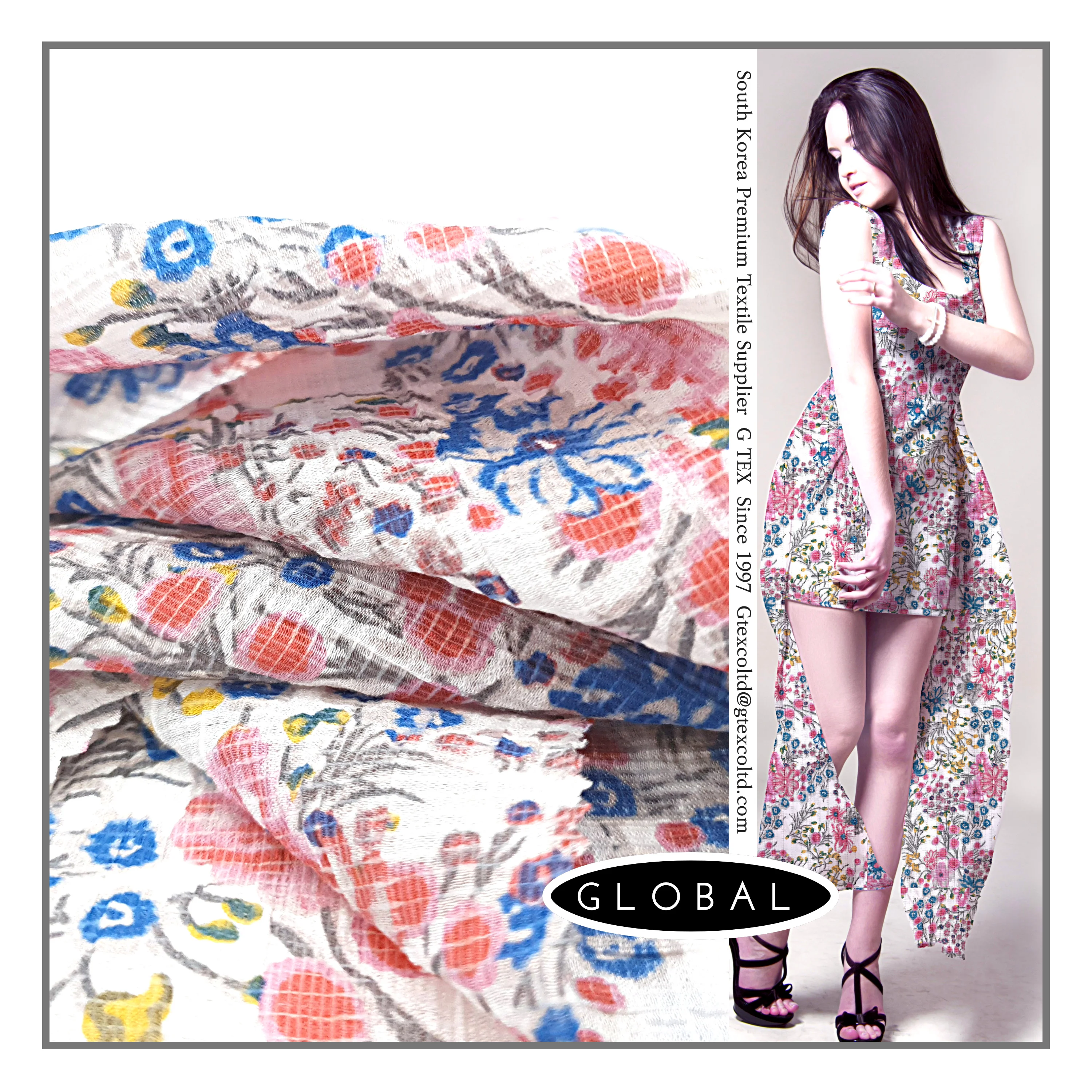 
Skirt 100% MODAL Lightweight Blackout Home Textile / Premium Quality / Woven BURNOUT Print Fabric G TEX / Made in Korea SKIRTS 