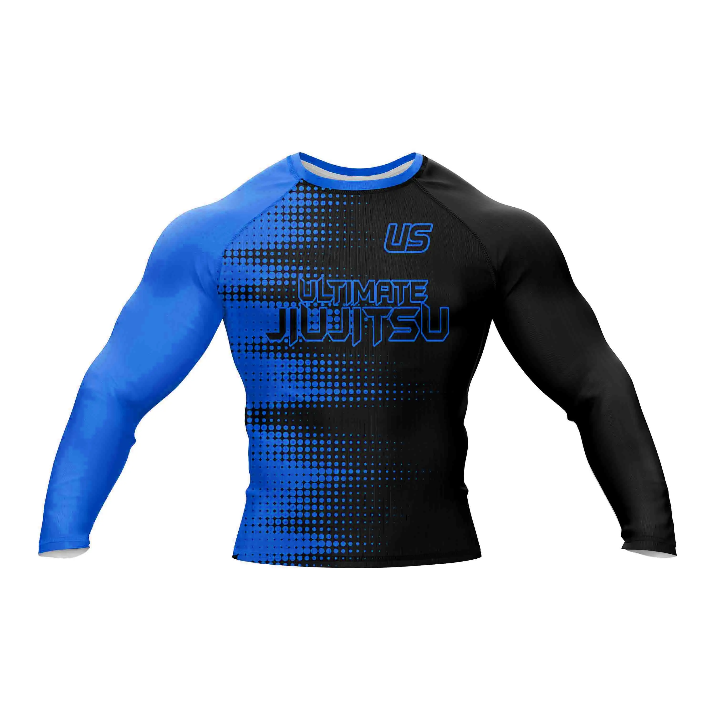 Customized Sublimation Full Sleeve Rashguard MMA & BJJ Sports Wear for Gym Fitness Training