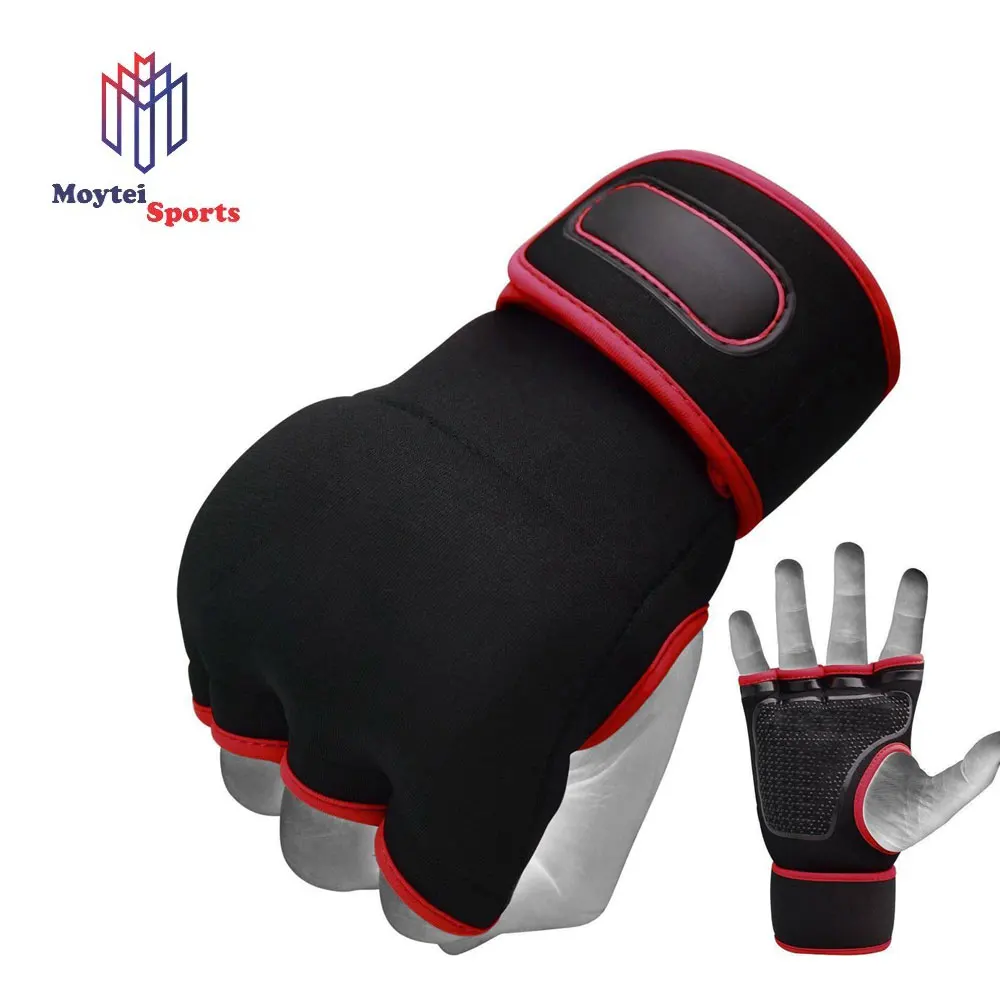 Gel Padded Hand Wraps Neoprene Elastic Stretch Inner Gloves for Boxing Muay Thai Long Wrist Support Quick Punching Bandages