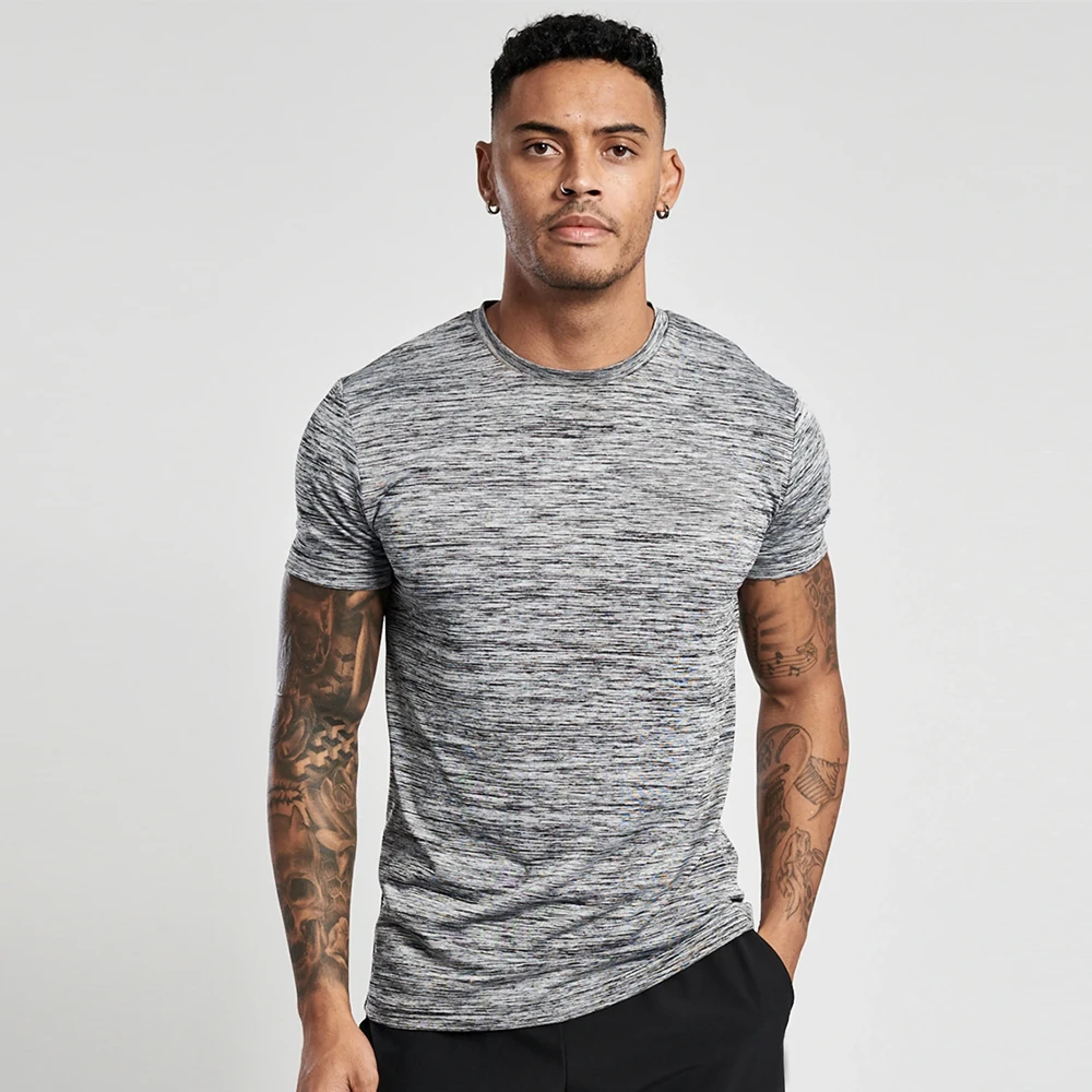 Оптовая продажа оригинальная брендовая мужская футболка большого размера с принтом Беговая одежда для спортзала Спортивная