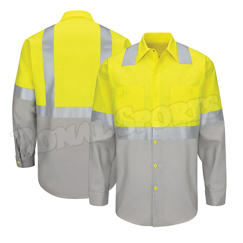 Wholesale Reflective Vest Clothing Custom Hi Vis Logo Safety Reflective  Polo T Shirt