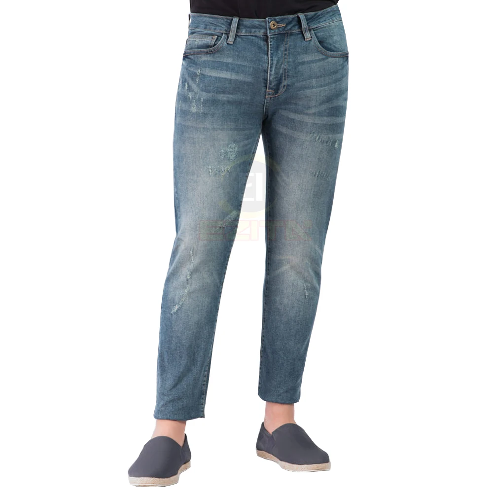 Грязно-голубые повседневные джинсы для мужчин