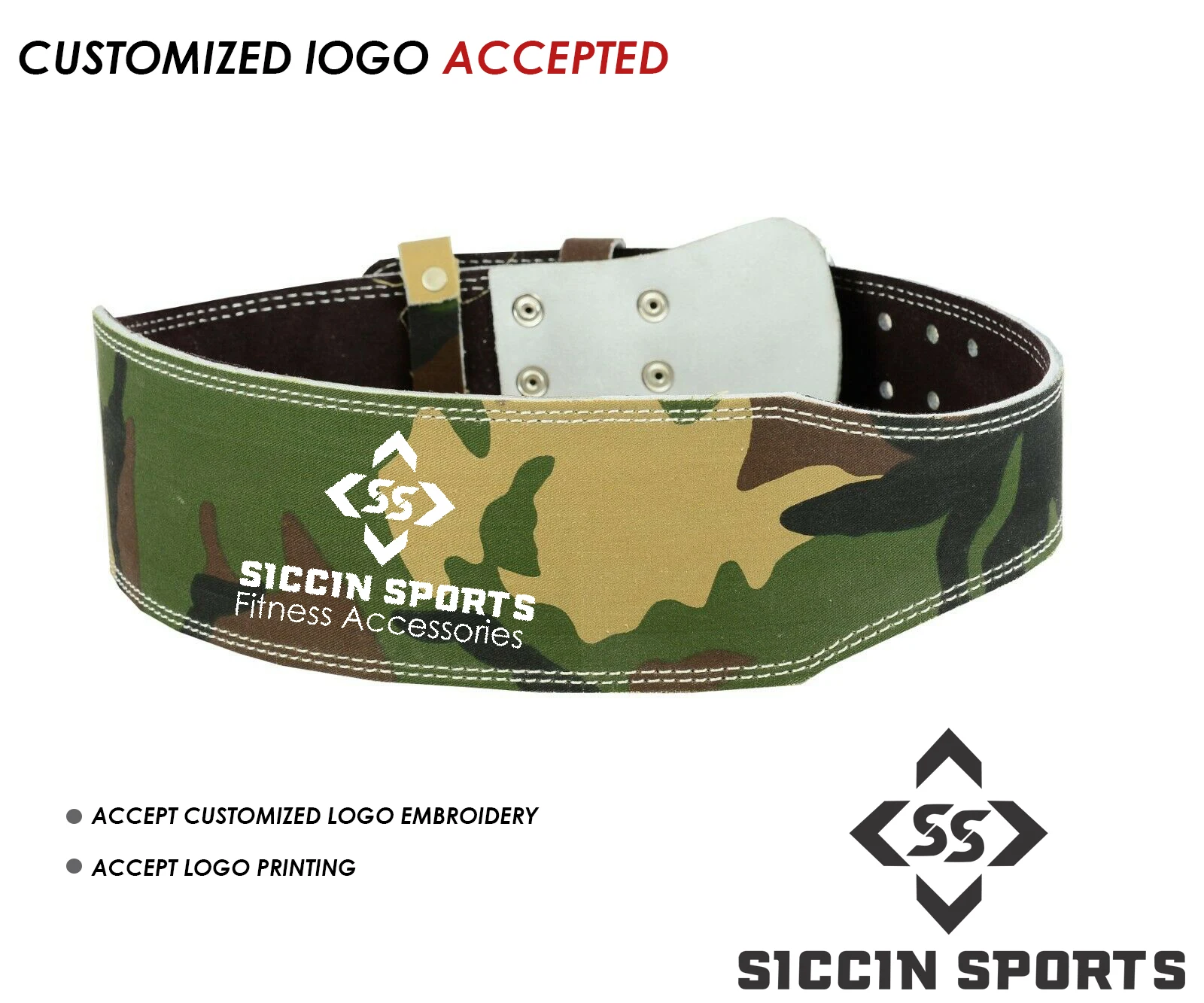 
Customized logo premium Quality Leather Handmade Weight Lifting Belt 4