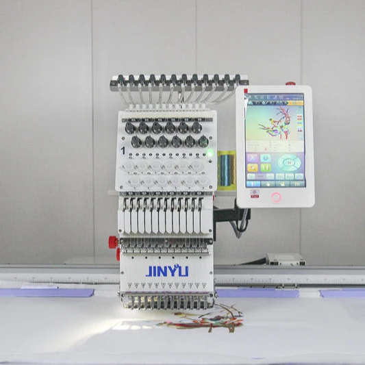 1201 JINYU Single Head portable computerized embroidery machine janome maquinas de bordar melco embroidery machine for hat
