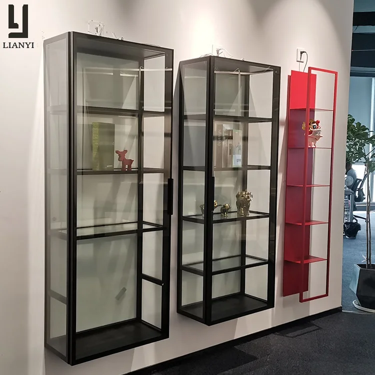 
 Минималистичный современный винный шкаф, настенный стеклянный шкаф для гостиной  