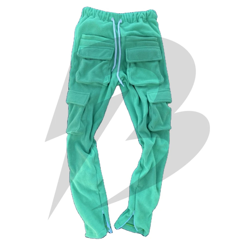 Custom Made Men Track Pants pocket man stacked jogger cargo stacked sweatpants men